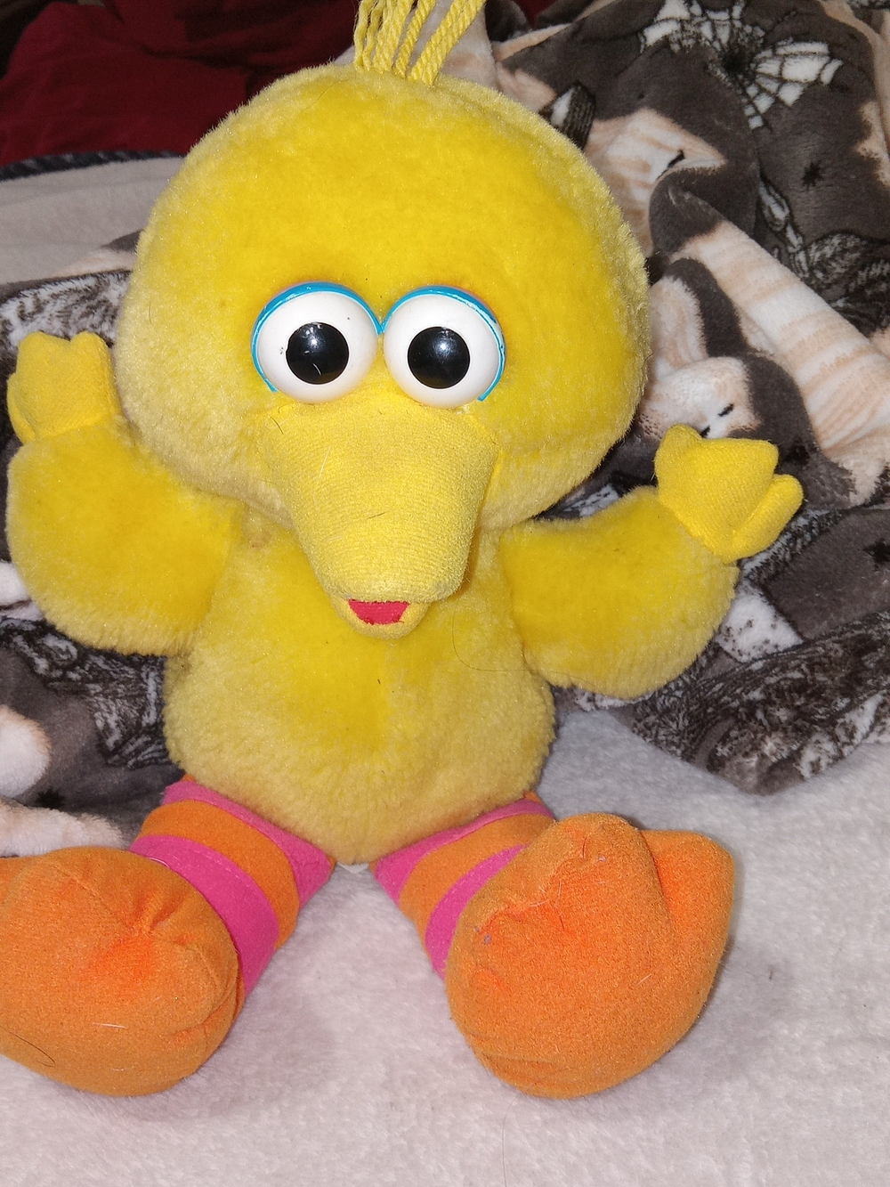 Vintage 90s Tyco Tickle Me Big Bird Sesame Street Plush 1996 Yellow